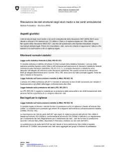 Dati strutturali degli studi medici - Aspetti giuridici