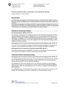 Strukturdaten Arztpraxen - Rechtliches