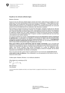 Lettre d'accompagnement EVL