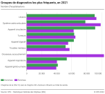 Hospitalisations: groupes de diagnostics les plus fréquents