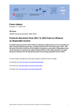 Premium decreases from 2021 to 2022 had no influence on disposable income