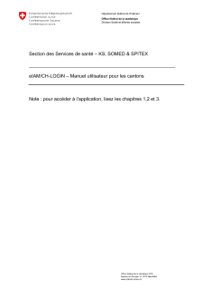 eIAM_CH-LOGIN: Manuel Utilisateur Cantons