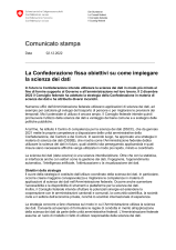 La Confederazione fissa obiettivi su come impiegare la scienza dei dati