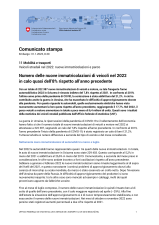 Numero delle nuove immatricolazioni di veicoli nel 2022 in calo quasi dell'8% rispetto all'anno precedente