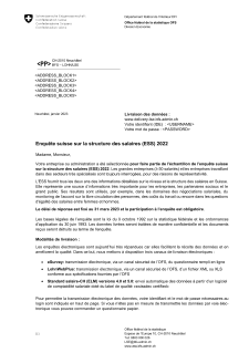 Lettre sans questionnaire papier annexé