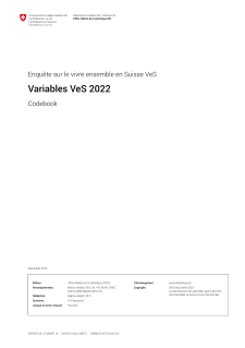 Questionnaire et Codebook 2022