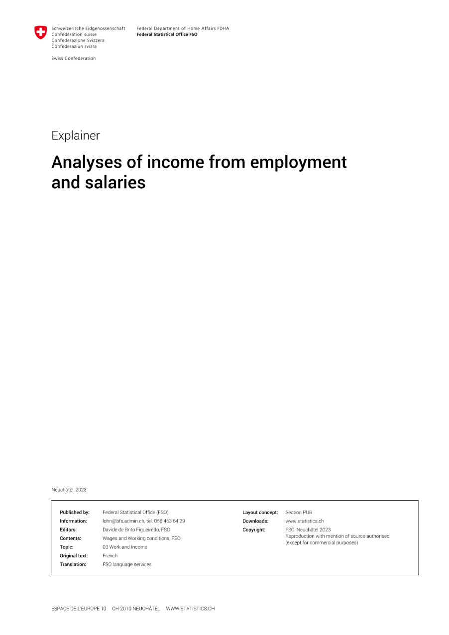 Explainer Analyses of income from employment and salaries