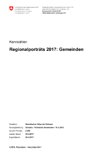 Regionalporträts 2017: Gemeinden