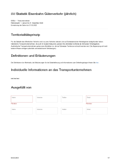 Musterfragebogen Eisenbahn Güterverkehr