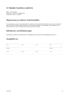 Musterfragebogen Autofähren