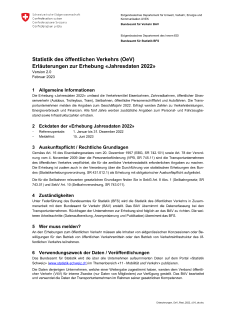 Erläuterungen allgemeine Erhebung öffentlicher Verkehr
