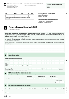 Value added statistics - Survey 1 A
