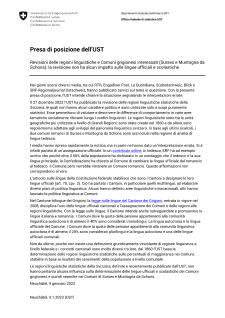 Revisioni delle regioni linguistiche