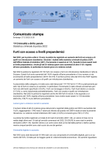 Furti con scasso a livelli prepandemici