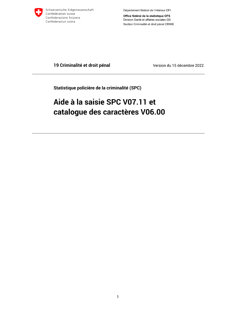 Aide à la saisie V07.11 et catalogue des caractères V06.00