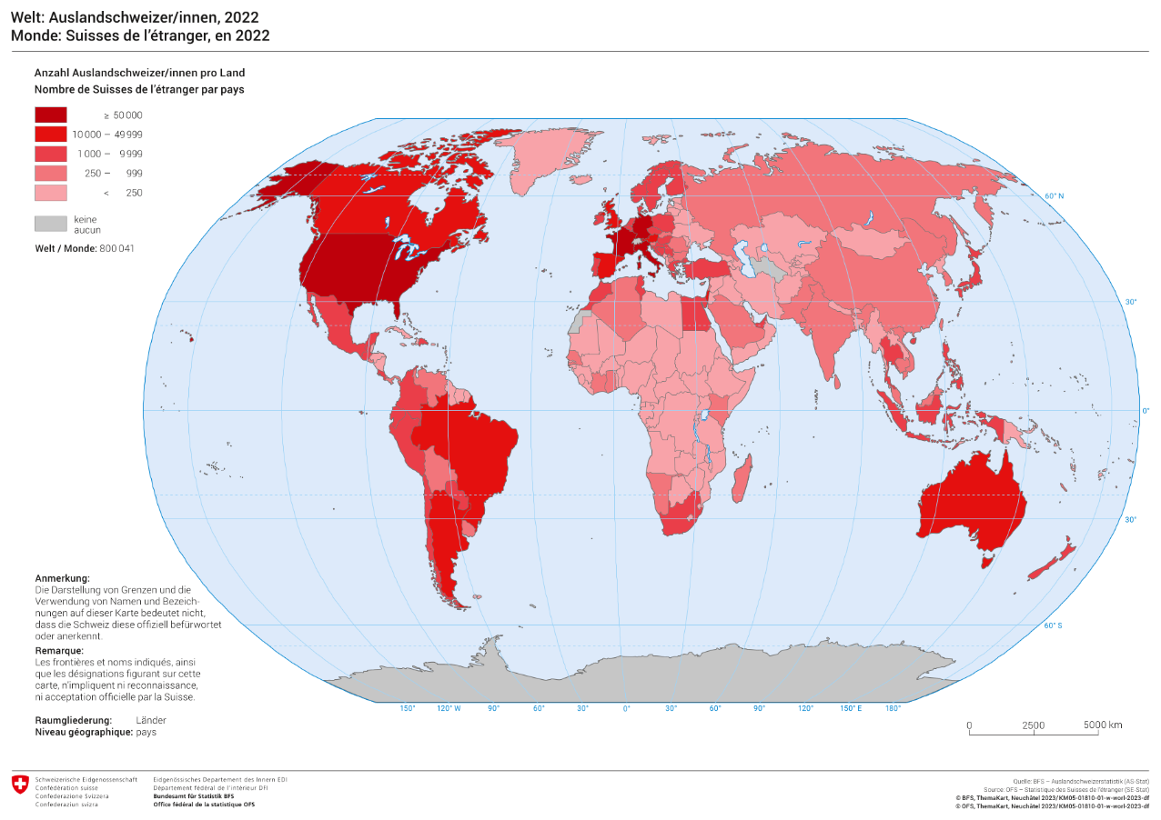 Welt: Auslandschweizer/innen