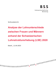 Analyse der Lohnunterschiede zwischen Frauen und Männern anhand der Schweizerischen Lohnstrukturerhebung (LSE) 2020