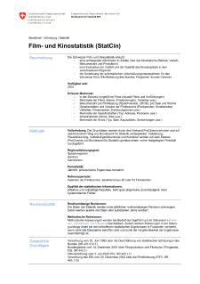 Schweizer Film- und Kinostatistik