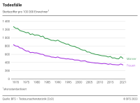 Todesfälle: Sterbeziffer