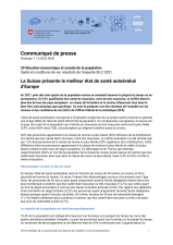 La Suisse présente le meilleur état de santé autoévalué d'Europe