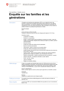 Enquête sur les familles et les générations