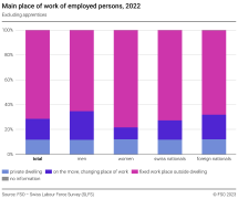 Main place of work of employed persons (excluding apprentices)