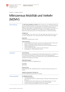 Mikrozensus Mobilität und Verkehr