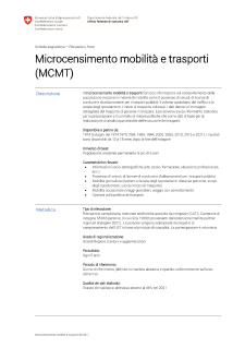 Microcensimento mobilità e trasporti