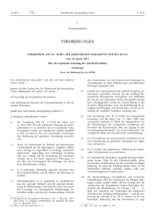 Verordnung (EU) Nr. 70/2012 des europäischen Parlaments und des Rates vom 18. Januar 2012 über die statistische Erfassung des Güterkraftverkehrs (Neufassung)