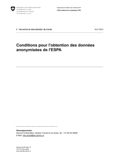Conditions pour l'obtention des données anonymisées de l'ESPA