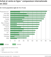 Achat et vente en ligne comparaison internationale