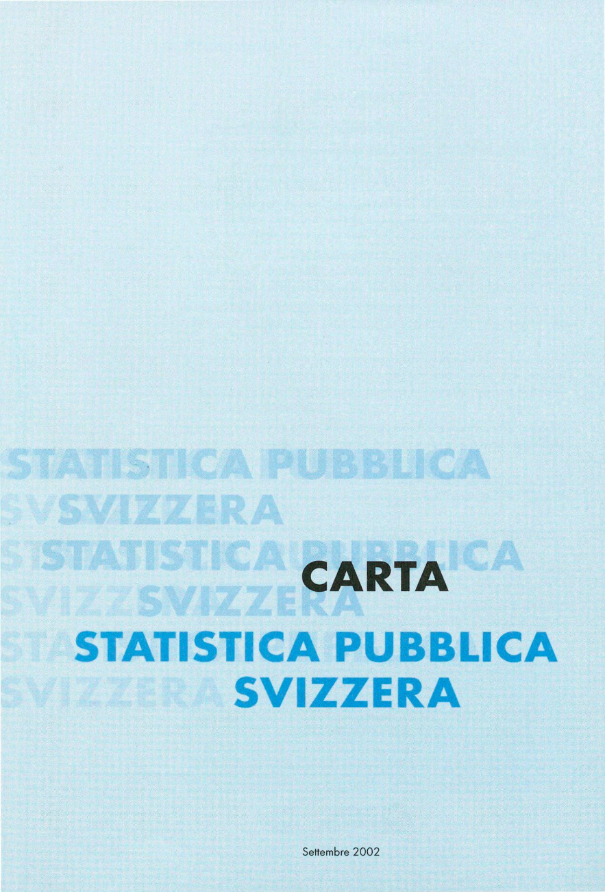 Carta. Statistica pubblica svizzera