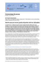 Marché suisse du travail: grandes disparités selon les nationalités