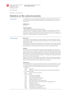Statistics on the cultural economy