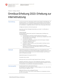 Omnibus 2023: Erhebung zur Internetnutzung