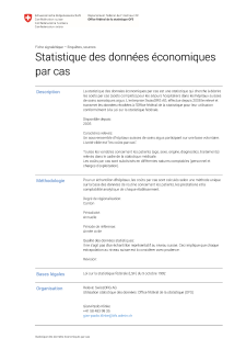 Statistique des données économiques par cas