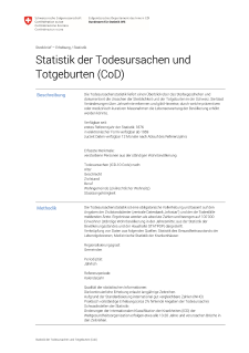 Statistik der Todesursachen und Totgeburten