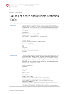 Cause of death and stillbirth statistics
