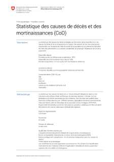 Statistique des causes de décès et des mortinaissances