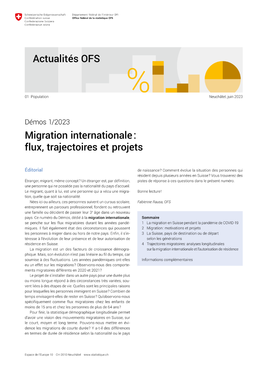 Migration internationale : flux, trajectoires et projets