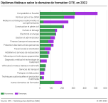 Diplômes fédéraux selon le domaine de formation CITE