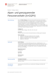 Alpen- und grenzquerender Personenverkehr