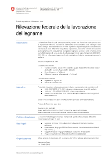 Rilevazione federale della lavorazione del legname