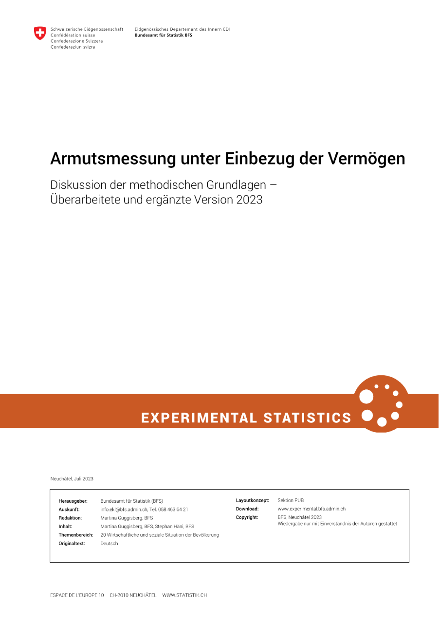 Armutsmessung unter Einbezug der Vermögen