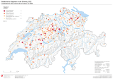Standorte der Sägereien in der Schweiz