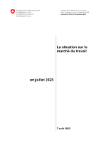 La situation sur le marché du travail en juillet 2023