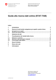 Guida alla ricerca dati online (STAT-TAB)