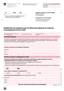 Identification des entreprises qui ont effectué des dépenses de recherche et développement (R-D) en 2023