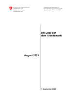Die Lage auf dem Arbeitsmarkt im August 2023