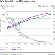 Infant mortality and life expectancy